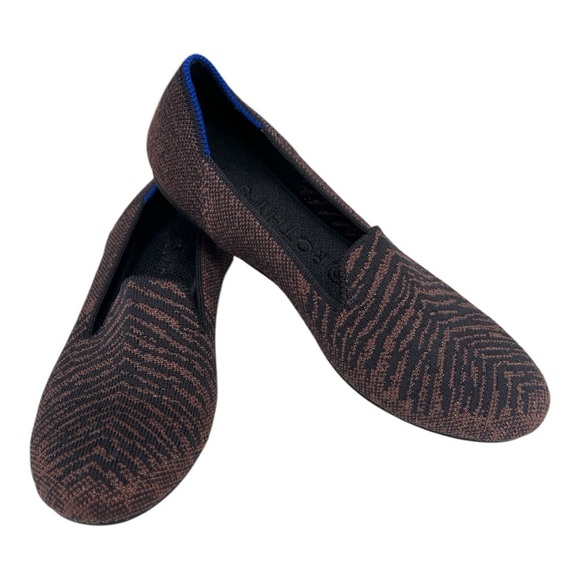 Rothy's Sz 7 Twilight Metallic Animal Print Flat Loafer Retired Print - Picture 1 of 10